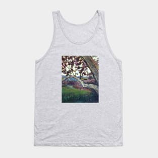 Grey tree Tank Top